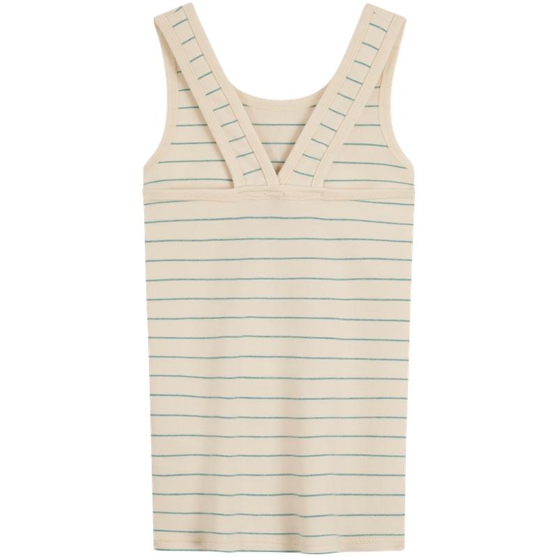 Calvin Klein Casual Striped Print Ribbed Tank Top Women Tops 44C202G