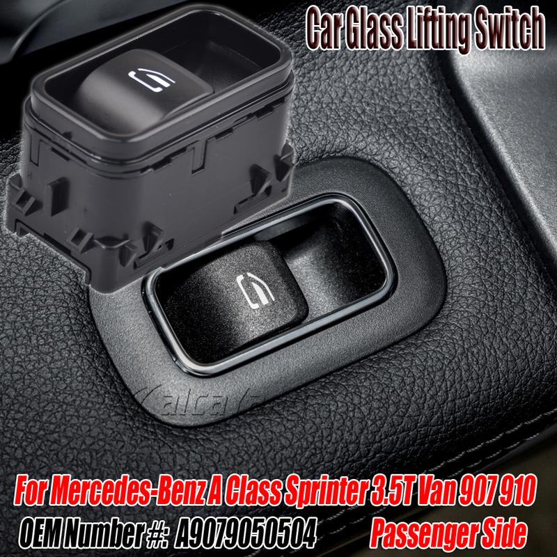 For Mercedes-Benz A Class Sprinter 3.5T Van 907 910 Power Master Window Switch Control Button A9079058902 A9079050504