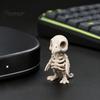 Personalized Gothic Interior Decor 3D Printed Vulture Skeleton Figurine,Spooky Bird Skull Statue, Mini Realistic Model Micro Landscape Ornament