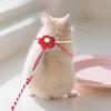 Adjustable Hamster Leash Harness with Flower Design Walking Rope For Small Animal Funny Entertainment Easy To Carry
