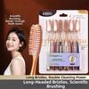 6pcs Long Head Soft Bristle Toothbrush Anti-slip Handle Curved Head Toothbrush  For Adults Couple