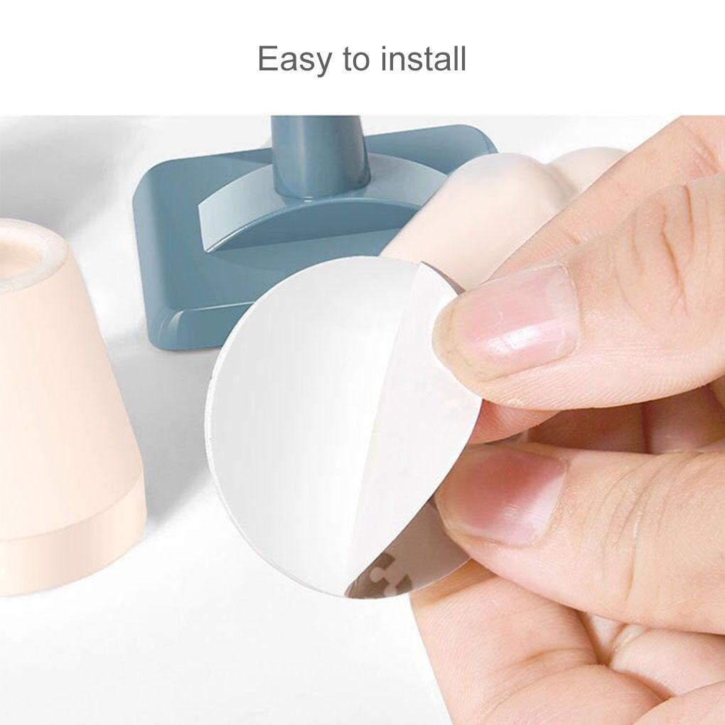 Punch-free Silicone Door Stopper Doorstop Floor Wall Anti-collision Protective Pad