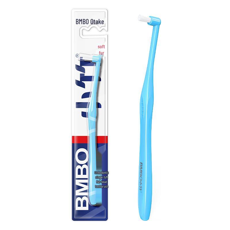 Soft Bristle Bamboo Toothbrush with Small Head for Orthodontic Cleaning & Wisdom Teeth