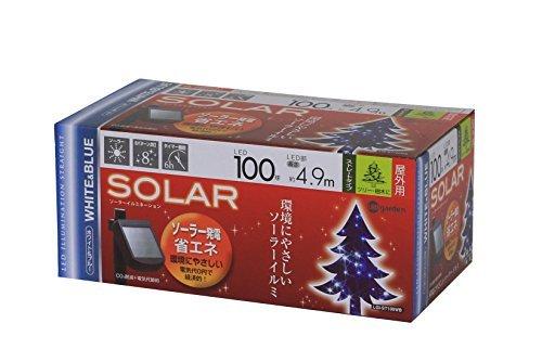 

Takasho Solar Illumination, 100 Bulbs, White/Blue [LGI-ST100WB] Christmas Decorations, Outdoor LED Lights