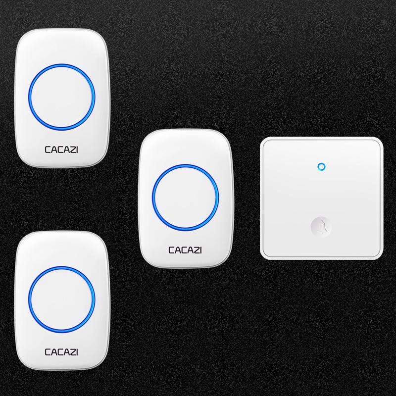 Self-Powered Wireless Doorbell with Large Panel and Smart Remote Control, One-to-Three Long-Distance for Home Use