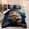 Alpaca Theme Theme Home Comforter Quilted Blanket Goose Down Duvet Quilt Digital Printing Cover King Queen 3D Blanket Size Twin