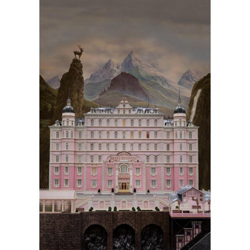 Wes Anderson Klassisches Filmcover Poster The Grand Budapest Film Leinwandgemälde Druck Minimalistische Wand-Wohndekoration Weihnachtsgeschenke