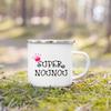 Thank You Nounou French Printed Enamel Mugs Coffee Cups Drink Wine Juice Mug Dessert Cocoa Milk Handle Cup Best Gift for Nounou