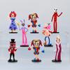 Cute The Amazing Digital Circus Figure Set 7Pcs 10.2cm Cartoon Character PVC Model Toys Desktop Decor Kids Gift Game Peripheral Collectible Statue