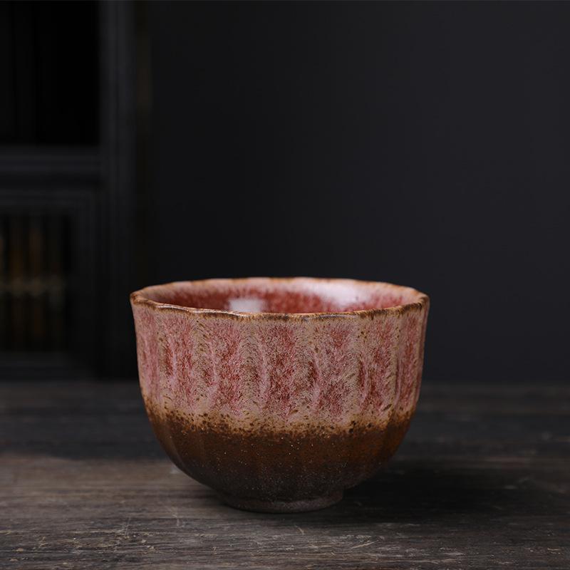 Ceramic Master Cup Kung Fu Teacup Retro Ceramic Cup Outdoor Camping Cup Household Coarse Pottery Tea Cup