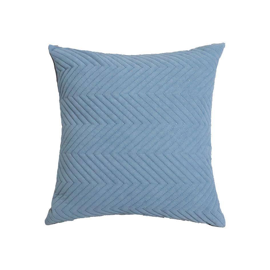 Ultrasonic Embossed Cross-Stitch Pillow Cover for Home and Sofa White