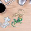Animal Resin Keychain Molds Gecko Shape Pendant Moulds Jewelry Pendant Molds Silicone Texture for Hand-Making Jewelry