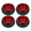 4 PCS RC Drift Tire Aluminum Alloy Replacement Tires for WLtoys K989 1 28 RC Car A Red