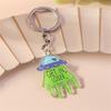 Stilvoller UFO Acryl Schlüsselanhänger Minimalistisches Sci-Fi Design Leicht Elegant Schlüsselring Accessoire Geschenk Täglicher Gebrauchsgegenstand