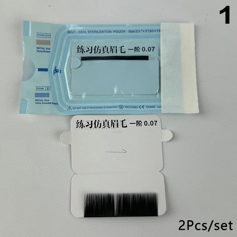 

2 Bags Authentic Real Eyebrow Ai Master Practice Native Cloned Eyebrow Hair Without Hair Follicles For Beginners Practice