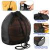 Single Ball Bag Mesh Carry Bag Sport Game Ball Storage Bag Drawstring Sling Back Bag for Basketball Volleyball Soccer Football