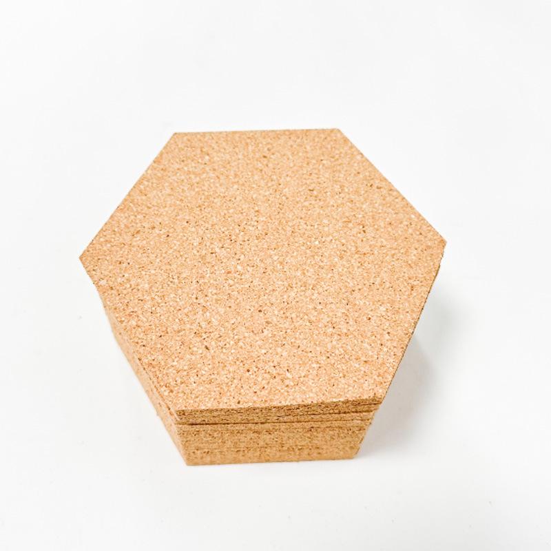 Runder Anti-Rutsch-Kork-Untersetzer mit einfachem druckbarem Muster für Büro oder Couchtisch