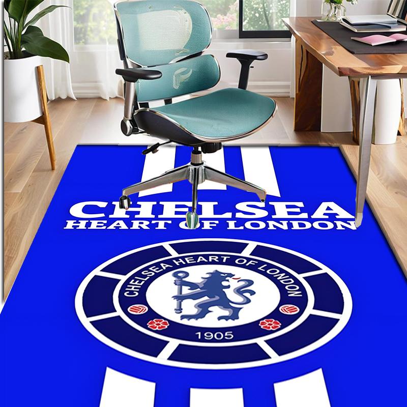 Football Club F.C Pattern Rug, Indoor/Outdoor Mat, for Picnic, Gameroom, Bedroom, Office, Living Room, Home Decor Carpet, Birthday Gift
