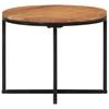 Coffee Table 45x45x35 Cm Solid Acacia Wood and Iron