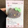 MagSafe-Compatible Cartoon Kitty Silicone Stand with Strong Magnetic Airbag Retraction