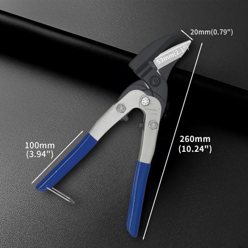 KAIHAOWIN All-Purpose Scissors, Heavy-Duty Scissors, Powerful All-Purpose Scissors, Metal Scissors, Sheet Metal Scissors for Metal, Cardboard, Fabric,