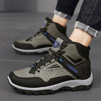 Autumn and Winter New Outdoor Hiking Shoes Men's High-top Casual Work Hiking Shoes Spot