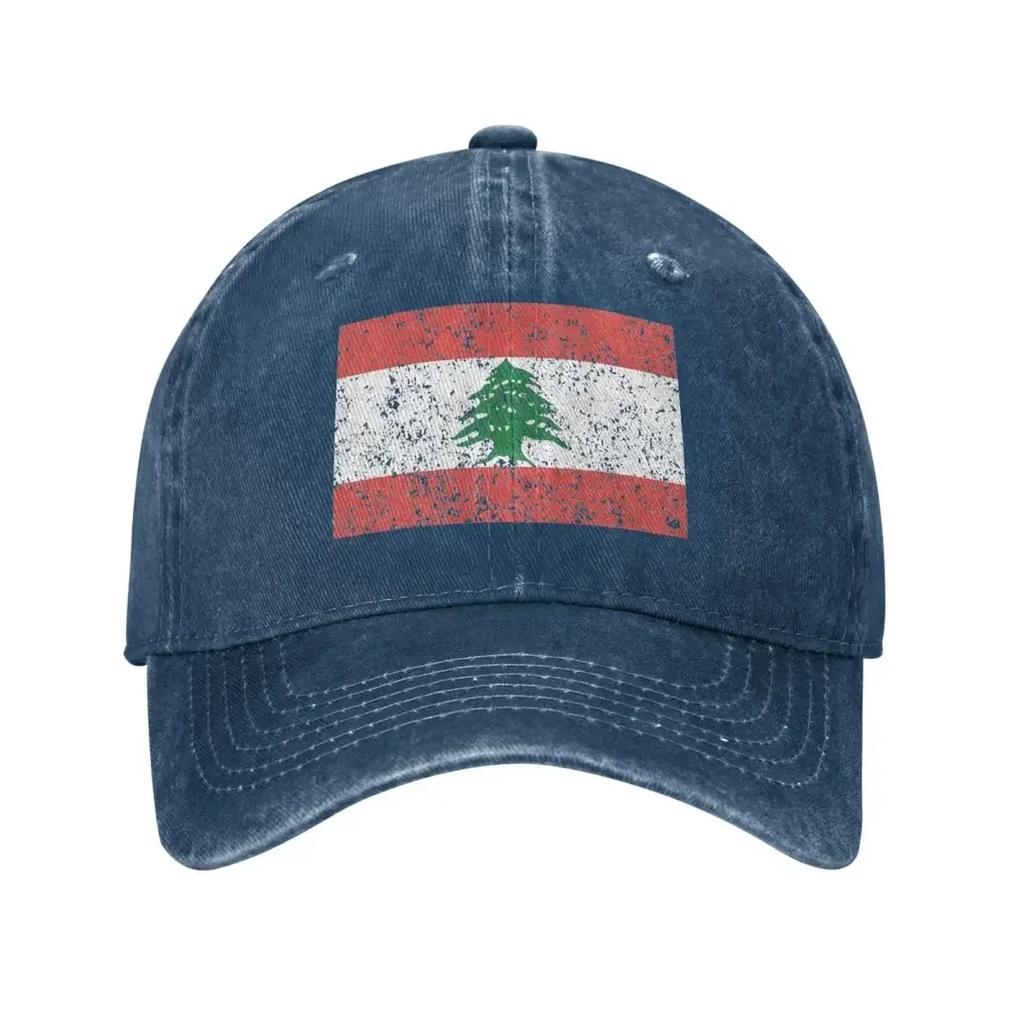 Lebanon Flag Baseball Cap Vintage Distressed Washed Snapback Hat for Unisex Women Outdoor Summer Adjustable Fit Caps Hat