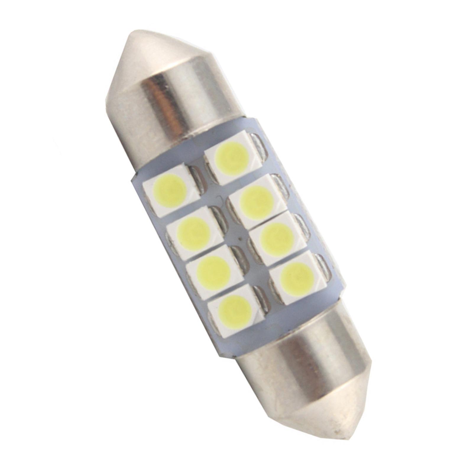 

Светодиодные лампы 8SMD 1210 31 мм 36 мм 39 мм 41 мм для салона автомобиля, купольная гирлянда, суперяркие лампочки, белая лампа для чтения, DC12V 31