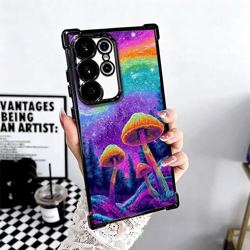 Weird Psychedelic Mushroom Soft Phone Case For Samsung Galaxy S26 Ultra S25 Edge S24 FE S23 Plus S22 S21 + S20 Plating Anti-Fall