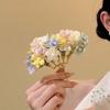 New Chinese Fabric Flower Hairpin Exquisite Elegance Light Luxury Temperament Versatile Hairpin Design Sense Niche Hair Accessories Fashion