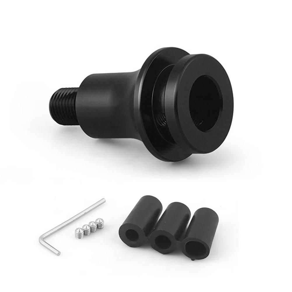 Универсальный Модифицированный Автомобильный Адаптер Ручки Механической Коробки Передач из Алюминиевого Сплава для Резьбы M12x1.25 Адаптер Соединения Пыльника чёрный