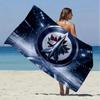 Winnipeg Jets Beach Towel Microfiber Beach Towel Super Soft & Absorbent for Bath, Beach, Travel  Bath Time Accessory, Fan Gifts