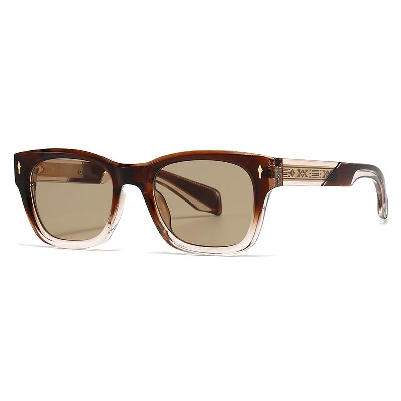 Cross-Border European and American Small Frame Temples Full Pin Export Sunglasses Modern Charm Retro Sunglasses 62008