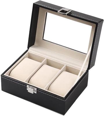 Watch Storage Box Organizer Luxury Style PU Leather Display Case Gift Watches Display Home