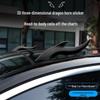 Universal Dragon Horn Car Roof Decoration: Creative Sedan Exterior Light Flow Fin Modification