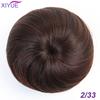 Synthetic Hair Bun Scrunchie Chignon Elastic Band Made Of Hair Clips High Temperture Fiber Hairpiece Ponytail Headwear