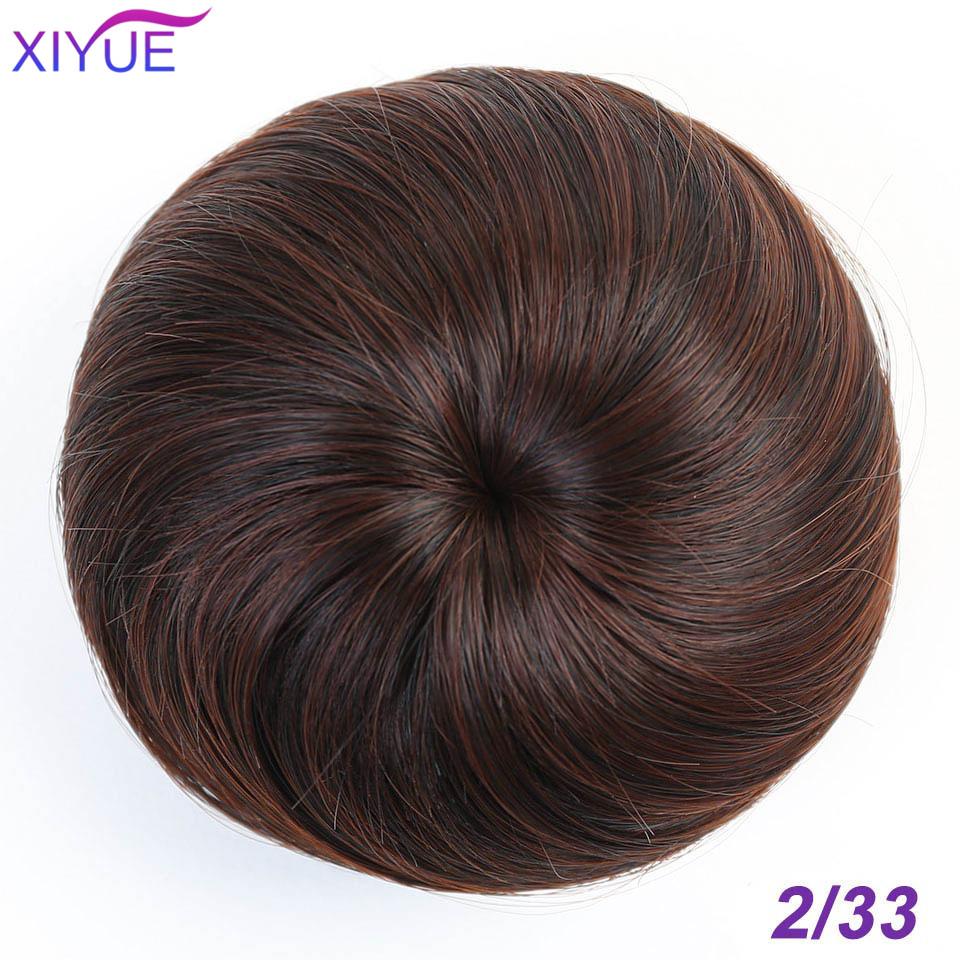 Synthetic Hair Bun Scrunchie Chignon Elastic Band Made Of Hair Clips High Temperture Fiber Hairpiece Ponytail Headwear