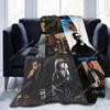 Music Drake Vintage Album Blanket Fleece Bed Throw Blankets Cozy Lightweight for Car Rug Piece Custom Blankets
