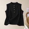 Women's Retro Artistic Cotton Linen Casual Loose Versatile Elegant Vest