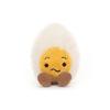 Jellycat Fun Food Series Confused Boiled Egg Cute White Doll Plush Doll 14cm Height