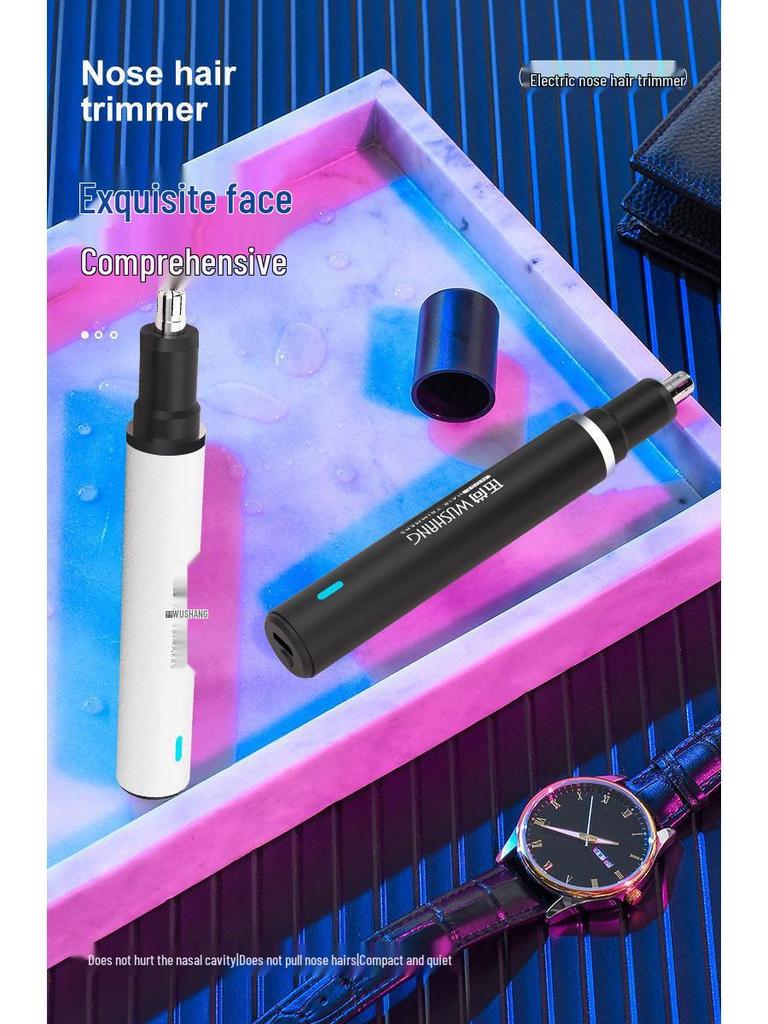 Rechargeable Electric Nose & Ear Hair Trimmer for Men & Women