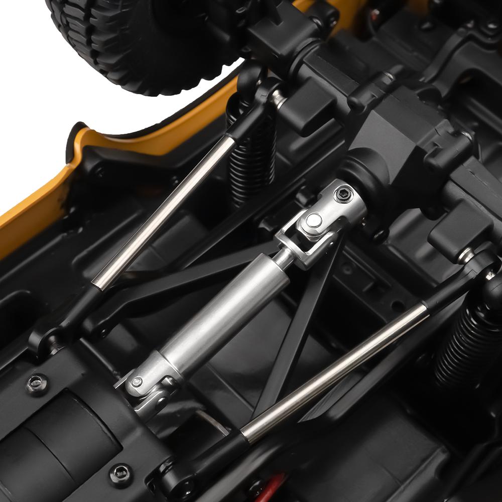 AXSPEED 2PCS Stainless Steel Center Drive Shafts D-shaped Holes for 1/18 RC Crawler FMS FCX18 LC80 Upgrade Parts