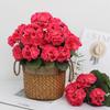 DIY Wreath Begonia Artificial Flower Silk Petals Faux Flower  Home Decoration