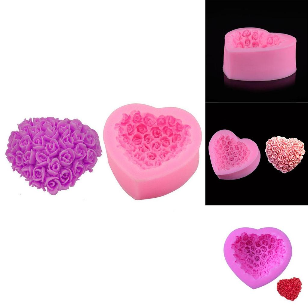 3d Rose Flower Baking Maker Tool Silicone Fondant Cake Chocolate Sugarcraft Mold