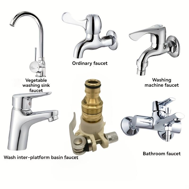3-in-1 Copper Faucet Adapter Set Garden Quick Connect Hose Connector