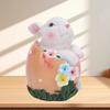 Easter Bunny Statue Exquisite Decorative Easy to Maintain Easter Egg   Decor for Garden Yard Home