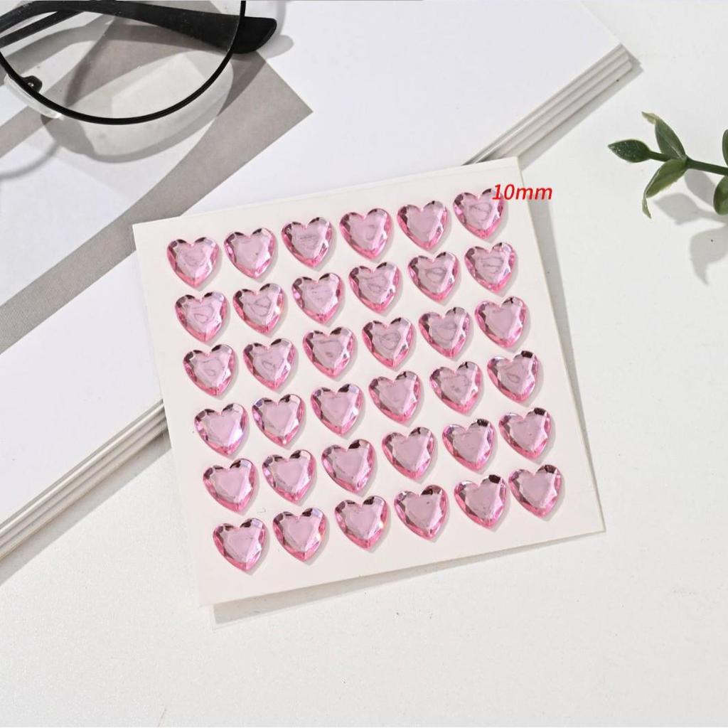 Kinder Herz Diamant 3D Acryl Aufkleber für Kindergarten Belohnungen