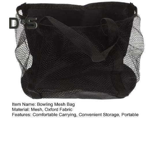 Bowling Mesh Bag Single Ball Tote Bag with Handle Bowling Ball Holder Sports Equipment Storage Net Bag for Gym Outdoor