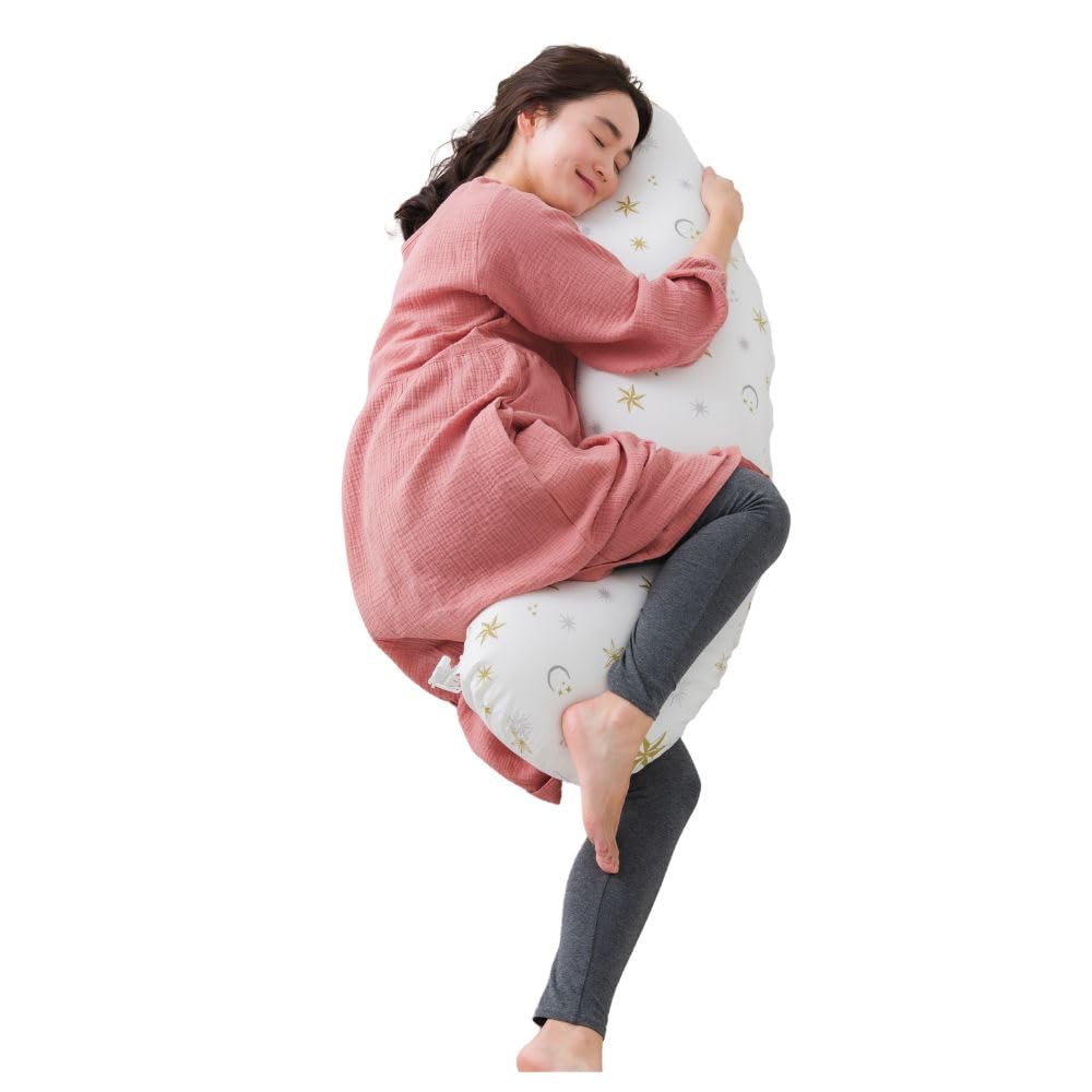 Tamahiyo SHOP Body Pillow for Pregnant Women - Long Body Pillow for Pregnant Women that can also be used as a nursing cushion (Moonstar)