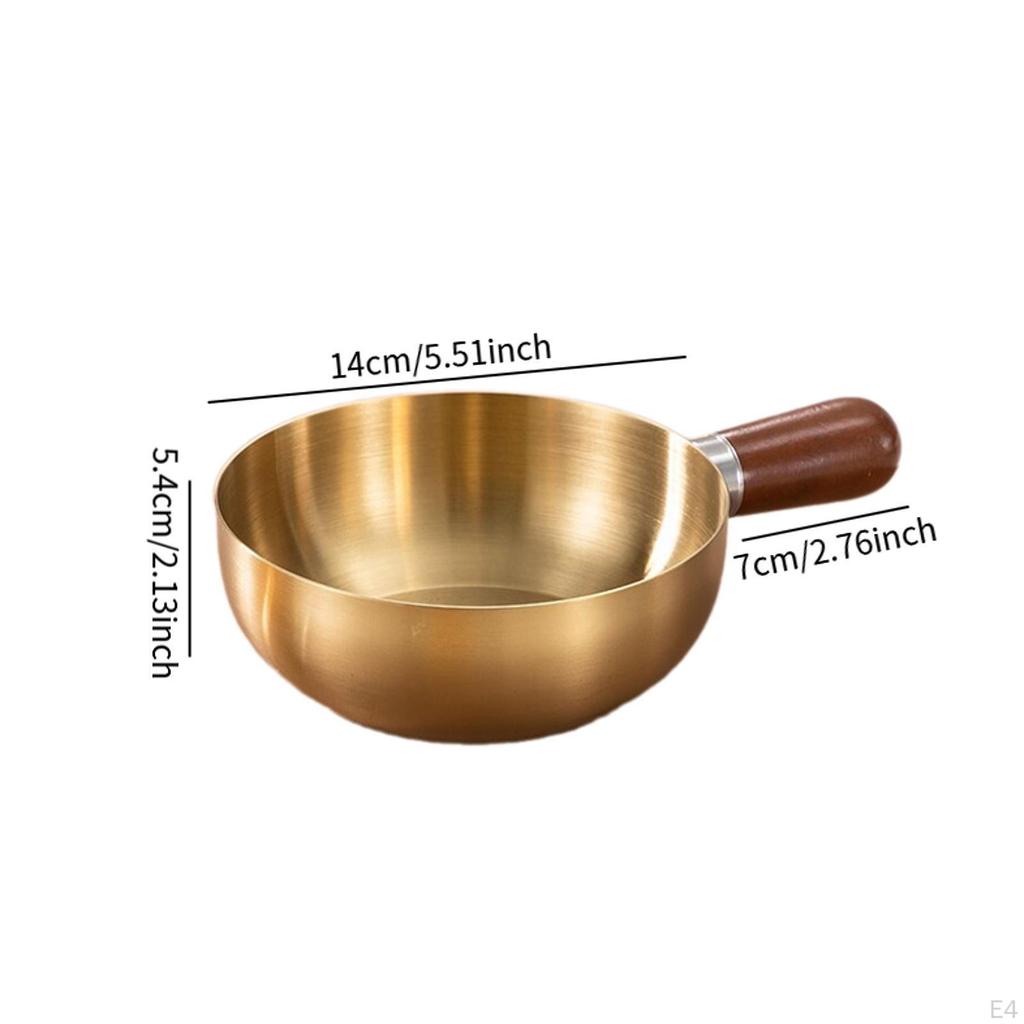 Pot, Butter Melting Pot for Cooking, Kitchen Cooking Utensils, Portable Stainless Steel,